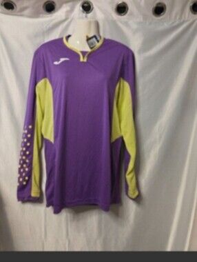 Men's Joma Soccer Jersey and Shorts Set - Purple/Yellow - Size M
